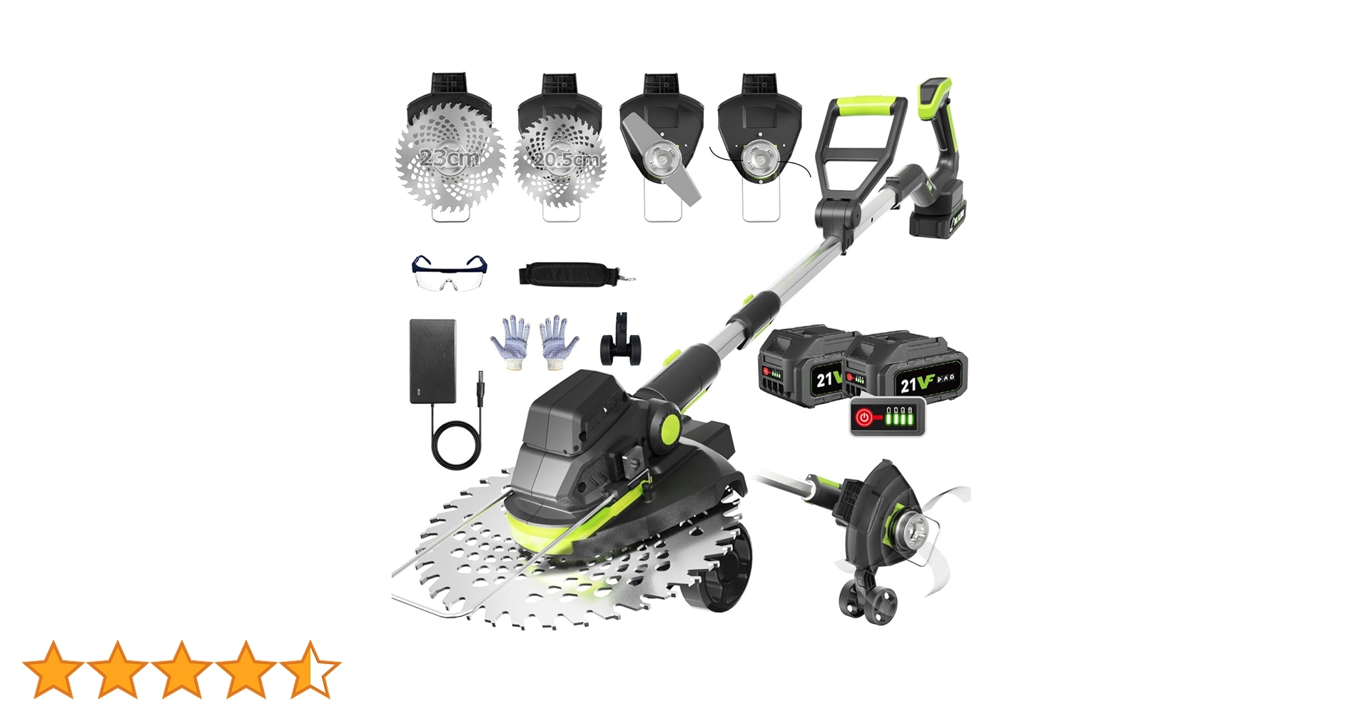 充電式草刈り機【2025年新登場 1台3役 草刈り・灌木切断・縁刈り】 81DV9BssddL.jpg